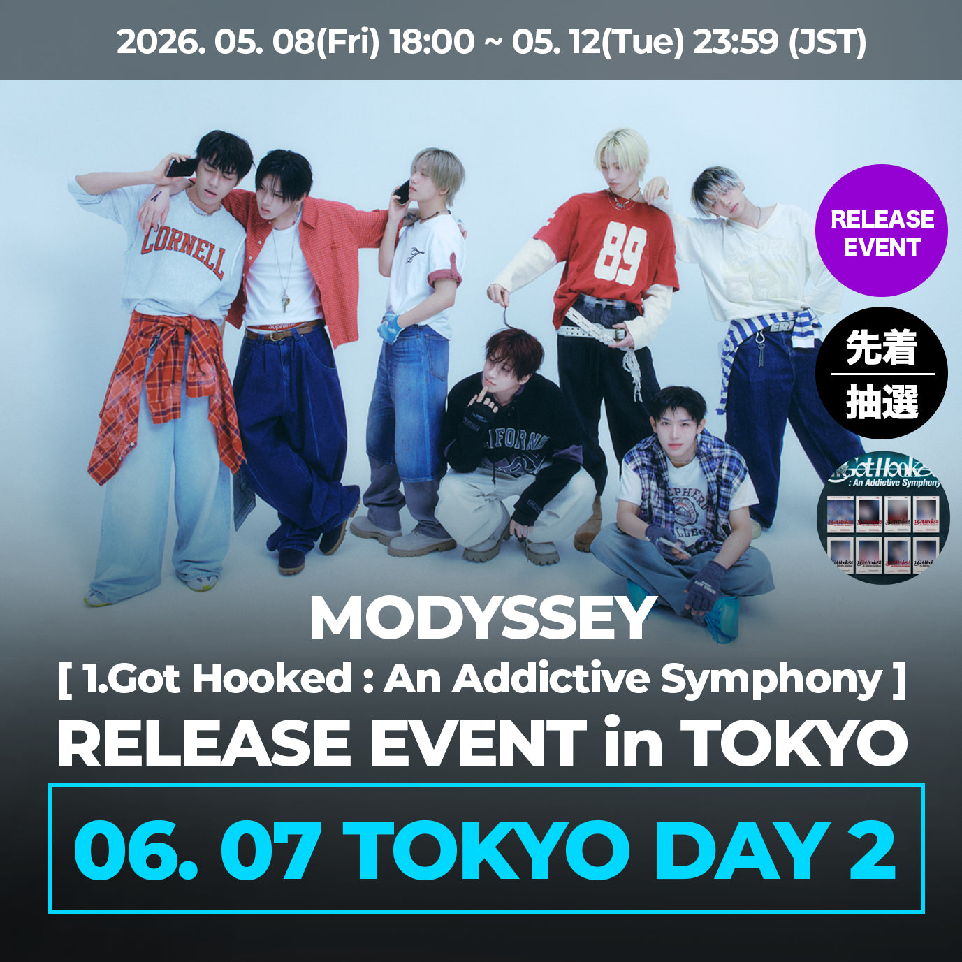 【6月7日(日)TOKYO】 MODYSSEY [1.Got Hooked : An Addictive Symphony] RELEASE EVENT in TOKYO